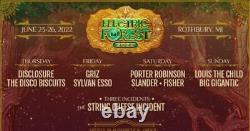 1 or 2 Electric Forest Music Festival Tickets 4DAY VIP Pass GOOD LIFE 6/23-6/26