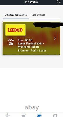 1 weekend ticket for leeds festival