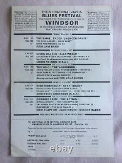 1966 Windsor Jazz & Blues Festival flyer and ticket England World Cup win day