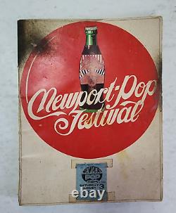 1968 Newport Pop Festival Concert Program & Ticket Stub Grateful Dead, Byrds