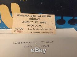 1969 Life Magazine Woodstock Music Festival With Original Ticket