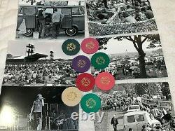 1970 GOOSE LAKE MUSIC FESTIVAL 8 CONCERT TICKETS TOKEN POKER CHIP MC5 Woodstock
