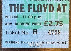 1975 Pink Floyd @ Knebworth Festival Concert Ticket Stub Wish You Were Here Tour