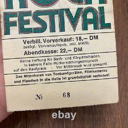 1977 AC/DC Black Sabbath Easter Rock Festival Concert Ticket Stub GERMANY