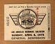 1979 Califfornia World Music Festival Los Angeles Concert Ticket Van Halen 709