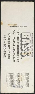 1982 Us Festival 3 Day Ticket BGP Ramones Talking Heads Grateful Dead Tom Petty