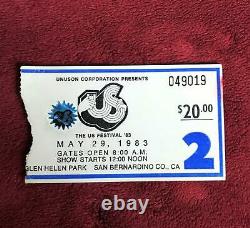 1983 US FESTIVAL Day 1 and Day 2 Concert Ticket Stubs Clash Van Halen INXS