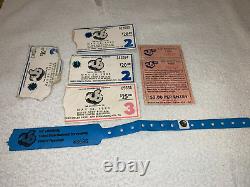 1983 Us Festival 4 Ticket Stubs Wristband Van Halen Motley Crue Ozzy Bowie U2