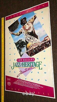 1985 NEW ORLEANS JAZZ FEST & HERITAGE FESTIVAL PROMO POSTER Budweiser TICKETS