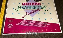1985 NEW ORLEANS JAZZ FEST & HERITAGE FESTIVAL PROMO POSTER Budweiser TICKETS