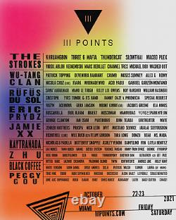 2-DAY GA Ticket 3 III Points Music Festival Wristband Miami 10/22 10/23 2021