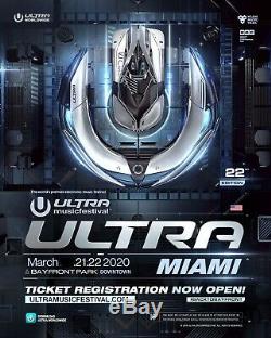 2 Days ticket for Ultra Music Festival 2020 (Saturday and sunday only)