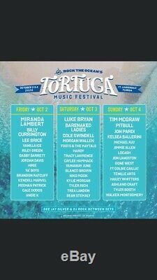 2 Gen. Admission Tortuga Music Festival Wristbands/3 Days