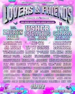 2 Lovers & Friends Saturday Tickets Music Festival 2022 GA Wristbands