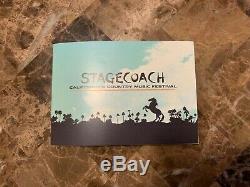 (2) Two 2019 Stagecoach Country Music Festival 3 Day GA Pass