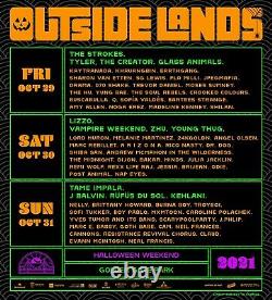 2 VIP TIX 3-DAY OCT 29,30,31 Outside Lands Music Festival Wristbands
