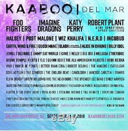 2 VIP Tickets KAABOO Music Festival 3 DayPass 9/14-16/2018 Foo Fighters ImagDrag