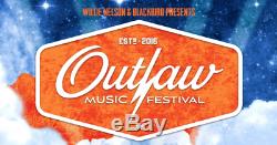 2 Vip 2nd Row Tickets Outlaw Music Festival 9/8/18 Hersheypark Stadium