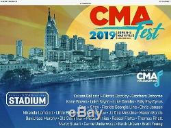 2019 CMA MUSIC FESTIVAL 2 Tickets on Floor Section 14
