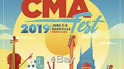 2019 Cma Music Fest 2 Tickets 4 Day 111 Row E. Festival Best Seats