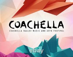 2022 COACHELLA MUSIC FESTIVAL TICKETS 3 DAY GA PASS 1st Weekend 4/15 4/17