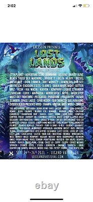 2x Lost Lands Music Festival 3 Day GA Wristbands+ Camping Pass+ Early Entry 2021