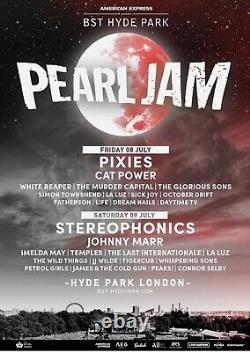 3 x Pearl Jam tickets- Hyde Park (BST Festival) 8th July transfer by AXS