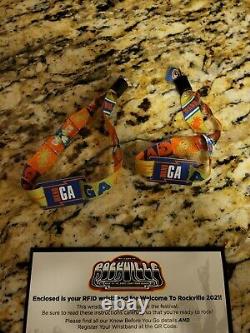 4-DAY GA 2 Tickets Welcome to Rockville Music Festival 2021 Wristbands