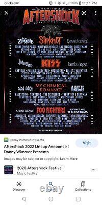 4-Day GA Aftershock Music Festival 2022 Weekend Tickets Wristband in hand