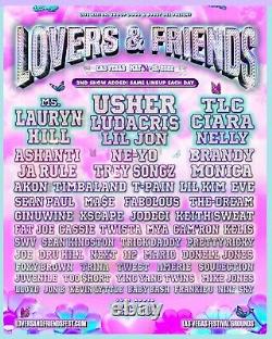(4) Lovers & Friends GA Tickets Saturday, May 14th Music Festival
