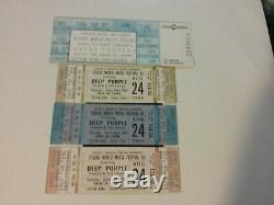 4 Texxas Music Festival 1985 Deep Purple Full Tickets Nmint Rare Clean Htf Vtg
