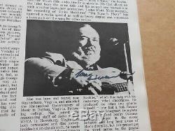 6th International Festival Of Country Music 1974 Programme/Ticket(Hand Signed)