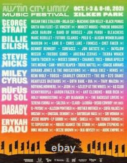 (8) Austin City Limits (ACL) Music Festival Wristbands 3 day, weekend two