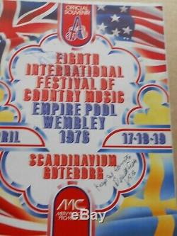 8th International Festival Of Country Music 1975 Programme/Ticket(Hand Signed)