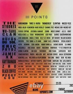 A 2-DAY GA Ticket 3 III Points Music Festival Wristband Miami 10/22 10/23 2021