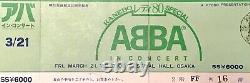 ABBA March 21, 1980 Used Concert Ticket Festival Hall, Osaka, JAPAN RARE