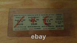 Authentic 1969 Woodstock Music & Art Festival 3 Day Ticket