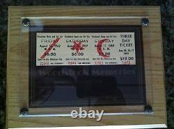 Authentic Woodstock tickets 1969 Festival 3 day pass unused nearly mint