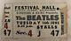 Beatles 1964 Festival Hall Ticket Stubs X 2 In Beatles Scrapbook