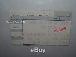 BOB DYLAN / THE ALARM Concert Ticket Stub 1988 MEADOWBROOK MUSIC FESTIVAL Rare