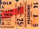 Bob Dylan 1965 Newport Folk Festival Original. Concert Ticket Stub / Excellent