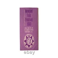 Bob Dylan Newport Folk Festival 1963 Ticket Order Form