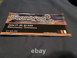 Bonnaroo Music Festival 2002 Ticket Stub