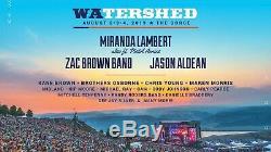 CAMPING PASSES ONLY Watershed Music Festival 3 Day Pass Tickets BIG RIG(Aug 2-4)