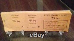 CHRISTOPHE+1966+1967+Sheila+Johnny Hallyday+Ticket de concert+Festival Teenagers
