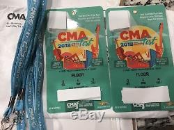 CMA Music Festival Tickets. Floor Sec Q Row 4, Seats 3-4! Free FedEx Overnight