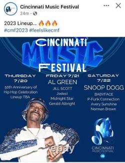 Cincinnati Music Festival 2026 7/22/23. One of the largest utban music festivals