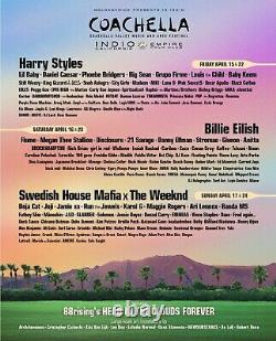Coachella 2022 2nd Weekend 2 VIP Tickets and 1 Preferred Parking Pass Apr 22- 24