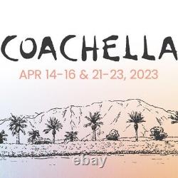 Coachella GA Pass Weekend 2 April 21-23 2023 (4 passes available)