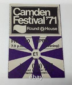 DEEP PURPLE 30.04.1971 Camden Festival'71 Concert ticket BLACKMORE LORD RARE